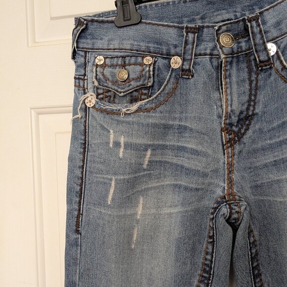True Religion Men's  Relaxed Straight  Size 34 Blue . - Picture 3 of 16